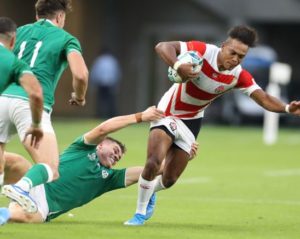 日本代表チーム（世界ランク９位）アイルランド（世界ランク２位）に勝つ19－12