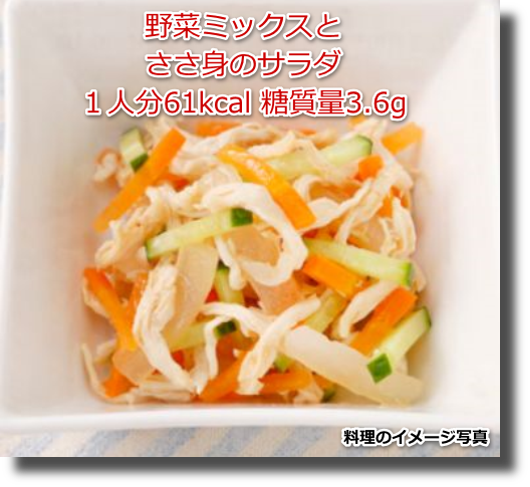 １人分61kcal 糖質量3.6g