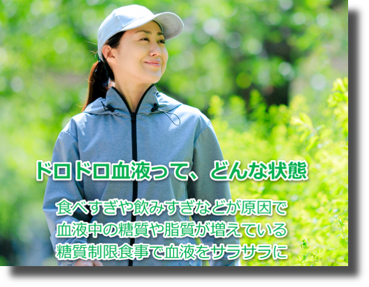 糖質にさようならドロドロ血液をサラサラで血管ダメージを抑える